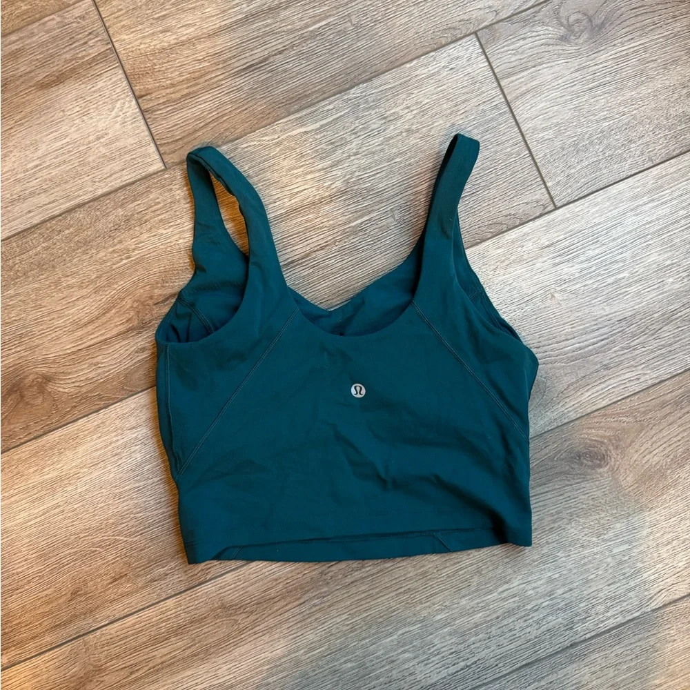 Deep green lululemon align tank